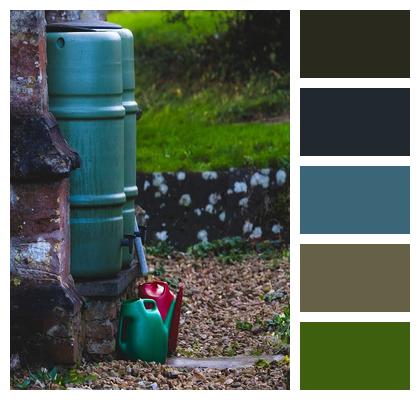 Can Storage Container Water Can Gardening Green Bin Water Storage Water Bin Red Image